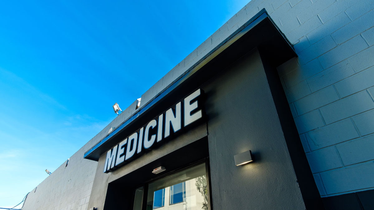 Exterior of Medicine venue