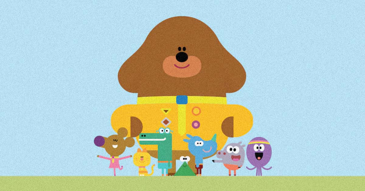 An illustration of Duggee the dog and his friends