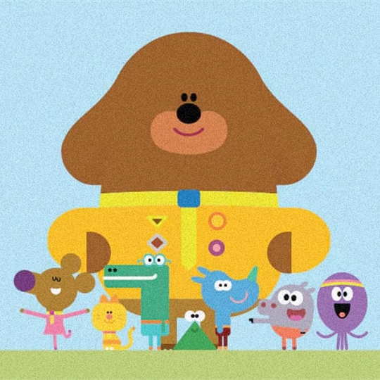 An illustration of Duggee the dog and his friends