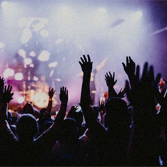 A stock image of a concert