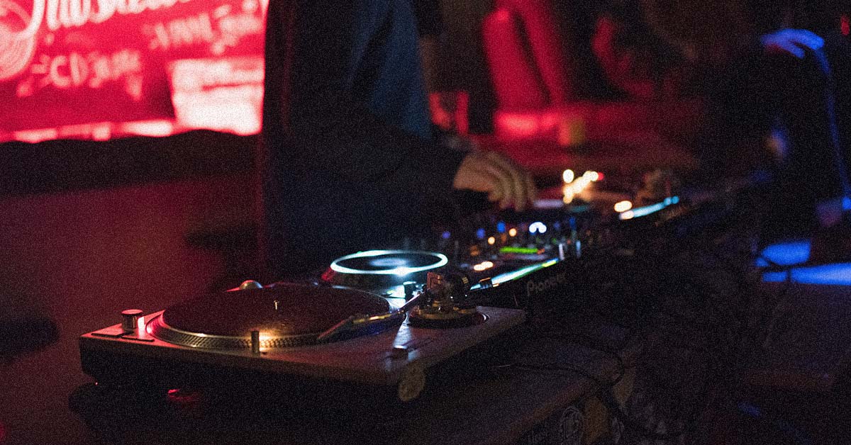 A stock image of a DJ setup