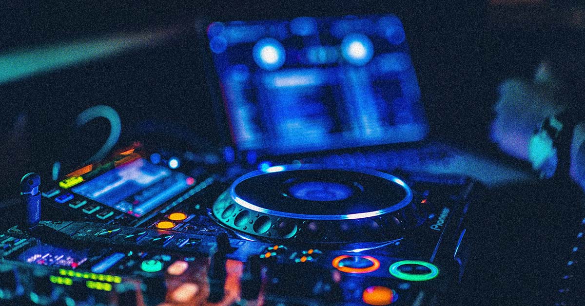 A stock image of a DJ setup
