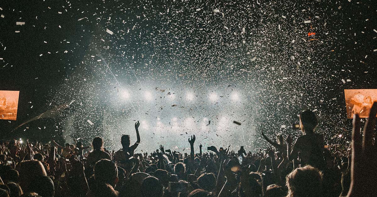 A stock image of a concert