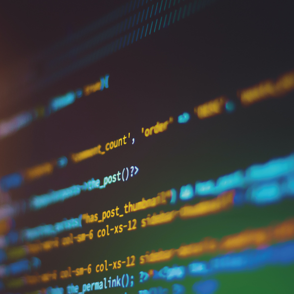 A photograph of HTML code on a monitor. Photo by Shahadat Rahman on UnSplash.