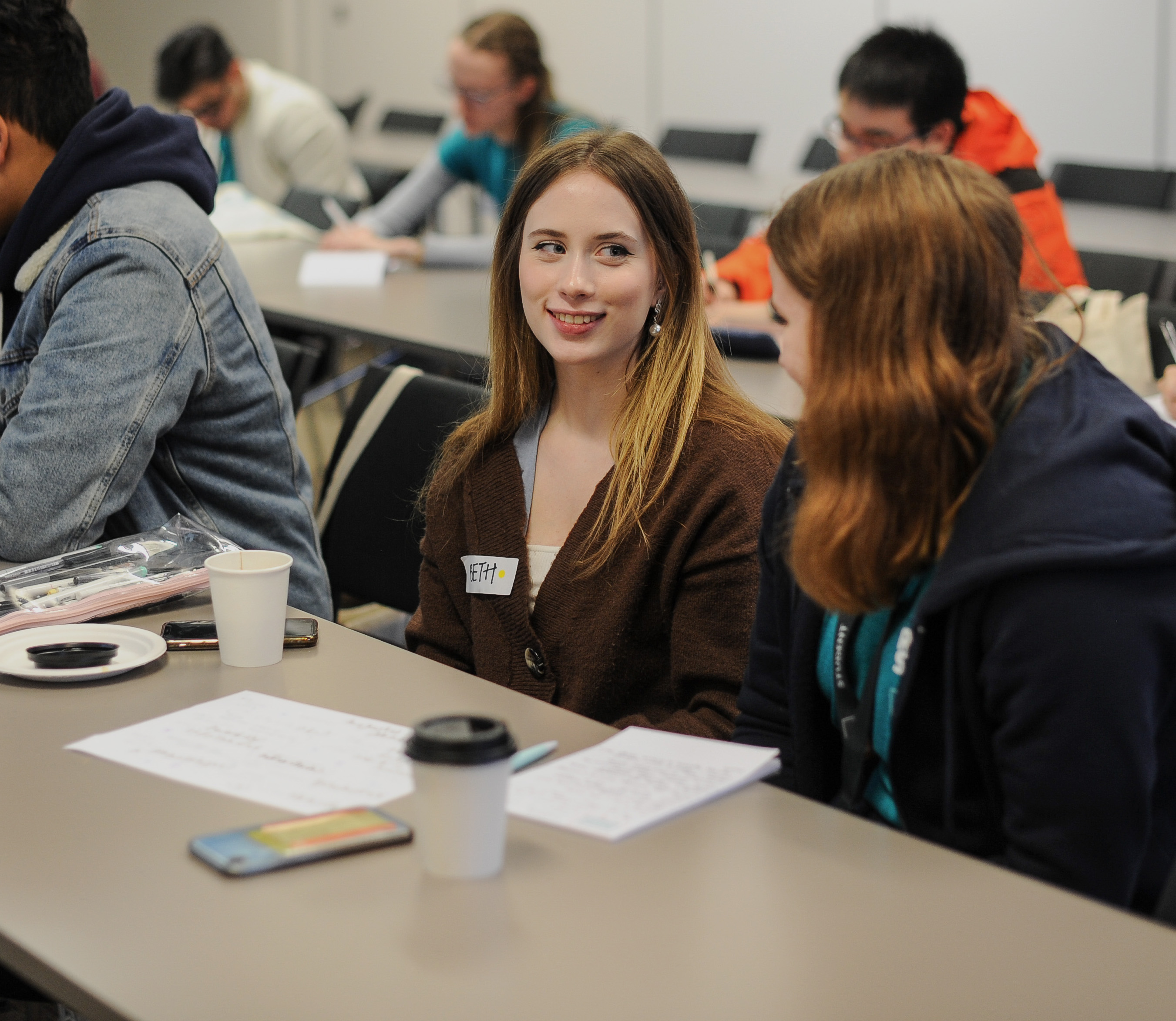 Students sitting together in a classroom