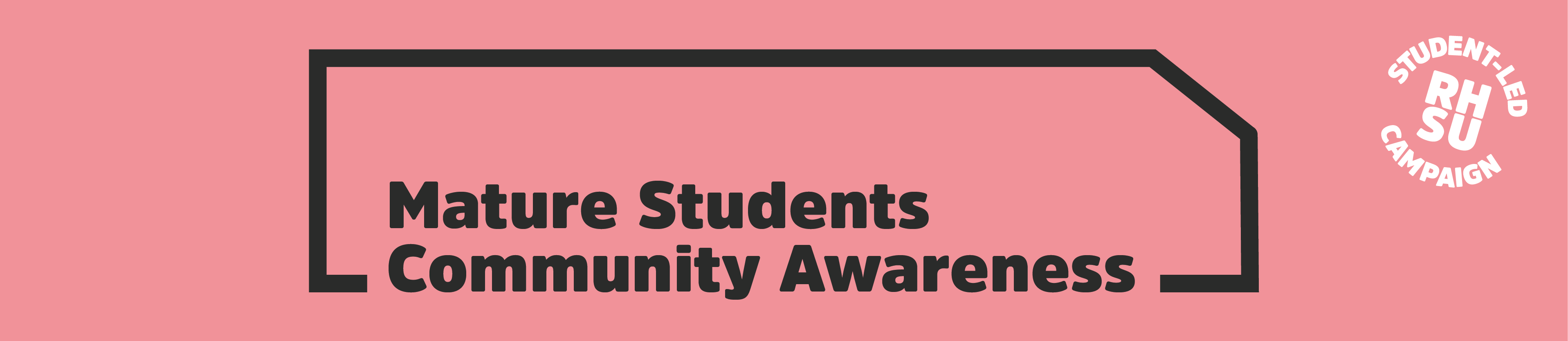 mature students text on a pink background